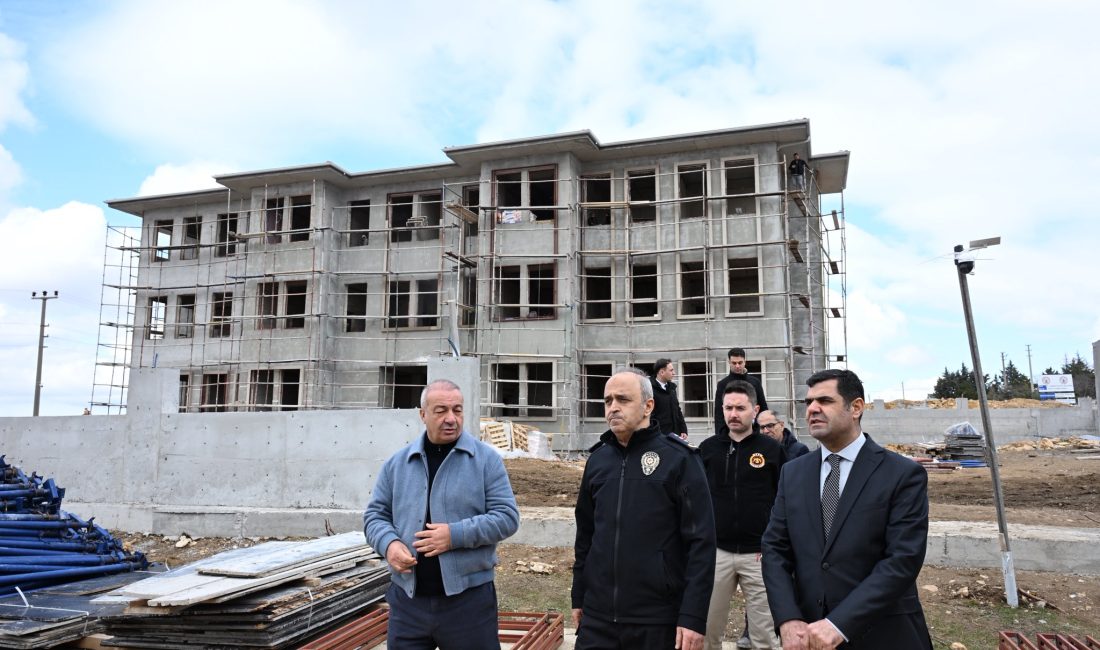 Kaman İlçe Emniyet Müdürlüğü hizmet binası inşaası devam ediyor. Kırşehir