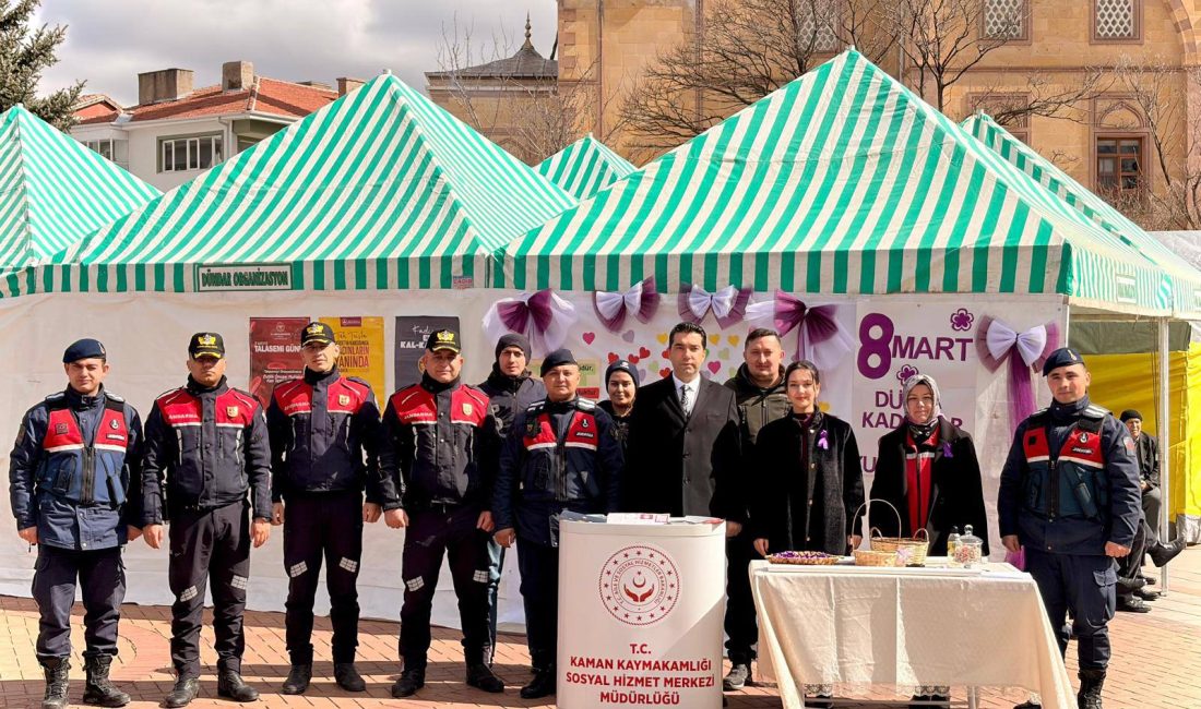 Kaman Kaymakamlığından 8 Mart Dünya Kadınlar Günü Standı 8 Mart