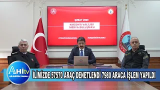 Şubat Ayında İlimizde 57570 Araç Denetlendi 7980 Araca İşlem Yapıldı