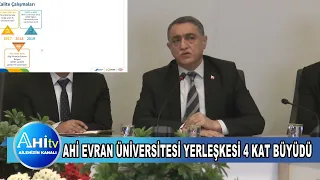 AHİ EVRAN ÜNİVERSİTESİ REKTÖRÜ PROF. DR. MUSTAFA KASIM KARAHOCAGİL YERLEŞKESİ