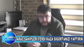 ARAÇ SAHİPLERİ FERDİ KAZA SİGORTANIZI YAPTIRIN