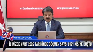 İLİMİZDE MART 2026 TARİHİNDE GÖÇMEN SAYSI 6191 KİŞİYE DÜŞTÜ