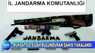 RUHSATSIZ SİLAH BULUNDURAN ŞAHIS YAKALANDI