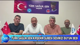TÜRK SAĞLIK SEN KIRŞEHİR ŞUBESİ SESİMİZİ DUYUN DEDİ https://youtu.be/DJZX9qSzV-c